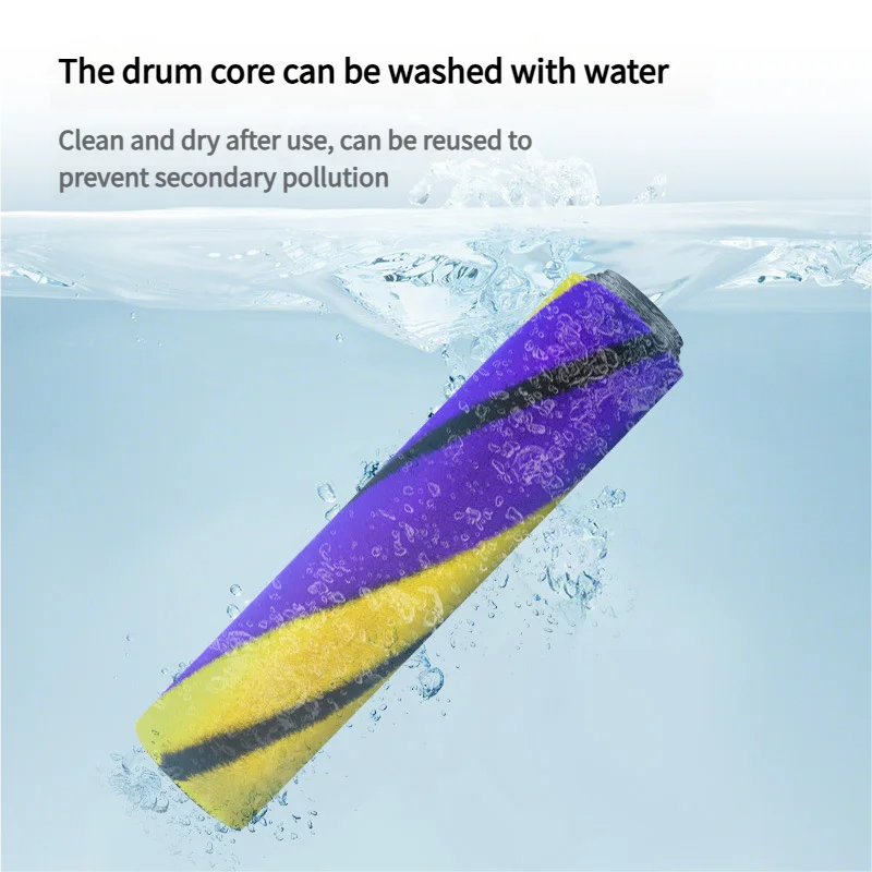 Vacuum Roller Brush Head Replacement For Dyson V7 V8 V10 V11 V15 Vacuum Cleaners Parts Soft Brush Head with Green LED Light