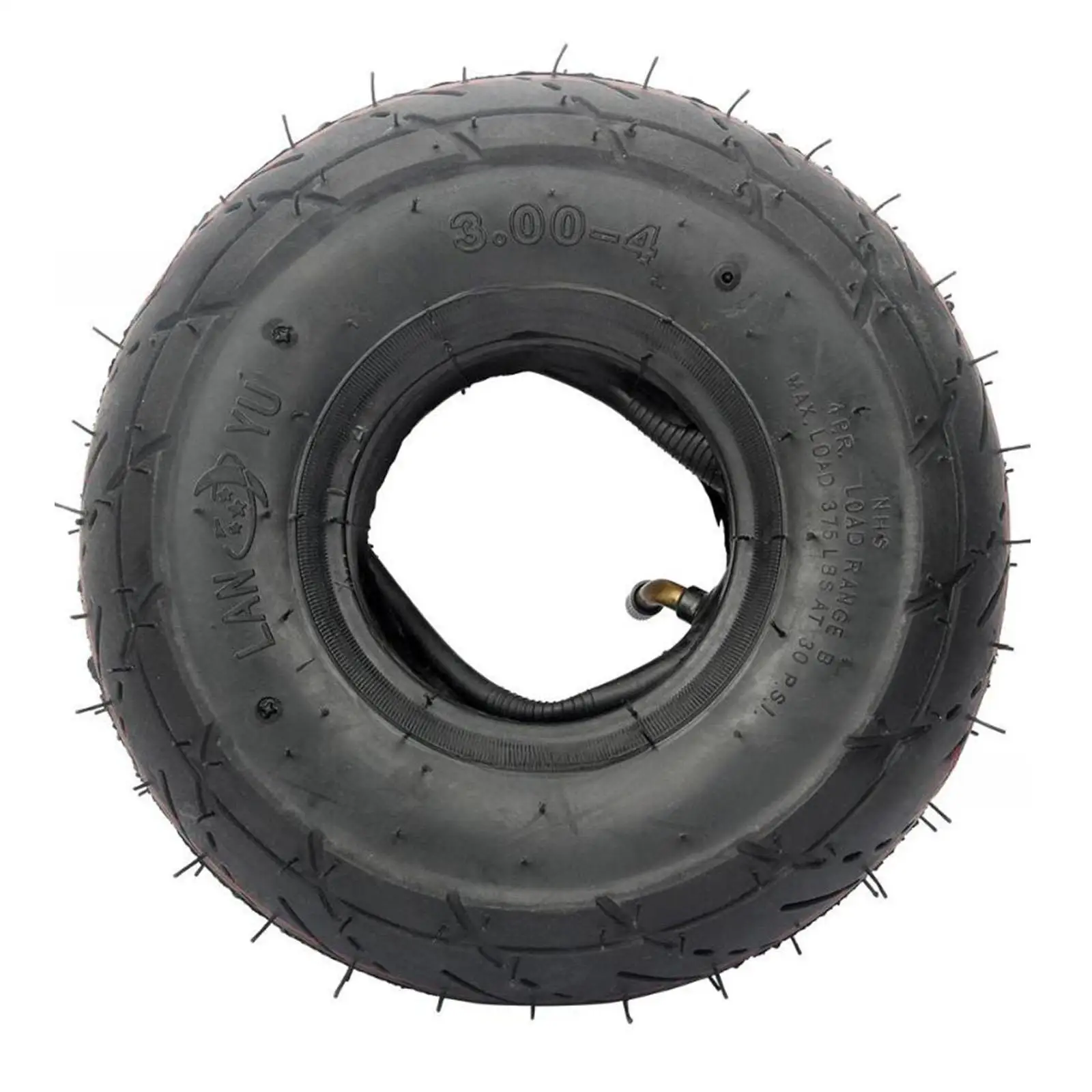 

Generic 3.00-4 Road Tire with Inner Tube Parts for Lawn Mowers Tractors