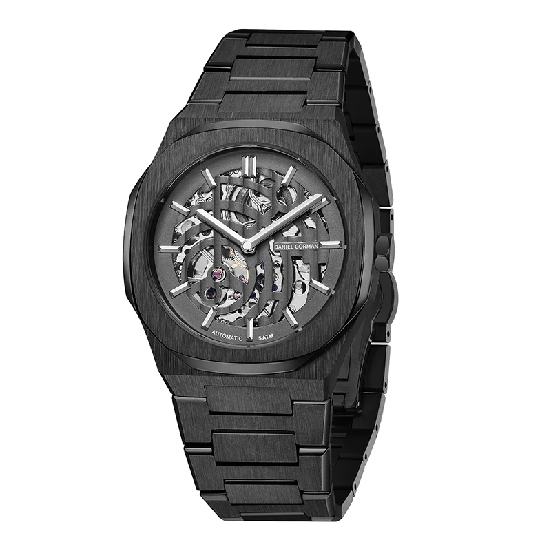 Custom Logo Luxury Men's Watch With Sapphire Double-side Crystal Mirror Waterproof Design Mechanical Watches