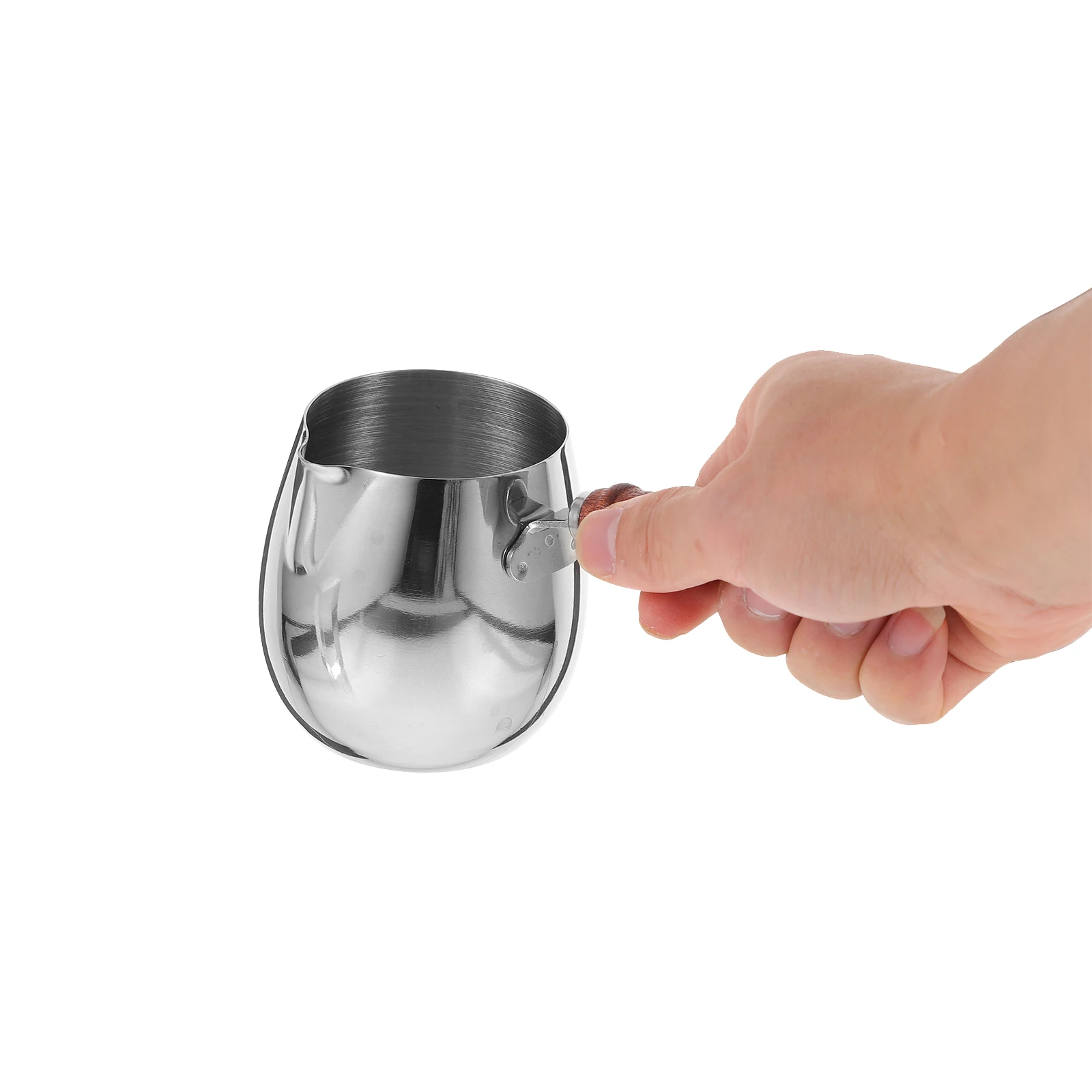 

Stainless Steel Milk Frothing Pitcher Latte Cup Coffee Machine Milk Steamer Jug Ergonomic Handle Stain Resistant Home