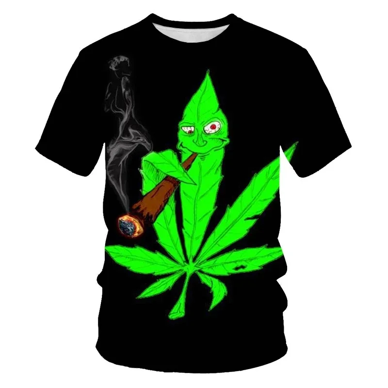 Weed 3D Printed Men'S T-Shirt Men Women Fun T Shirt Homme Fashion Short Sleeve Hip Hop T Shirt Couple Hipster T Shirt Top