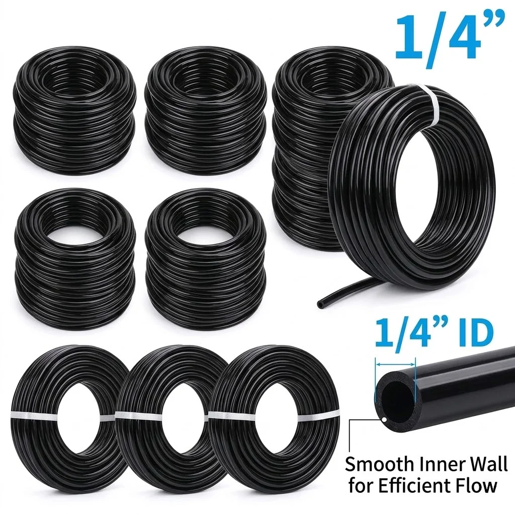 Garden Hose 4 7mm PVC Micro Drip Pipe Adjustable Watering Irrigation System Supplies DIY Arbitrary Length 10M 20M 30M For Home