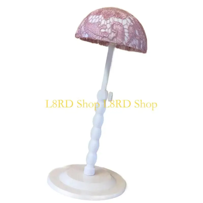 L8RD Practical Plastic Stand with Adjustable Height Hat Display for Easy Storage and Travel Suitable for All Types