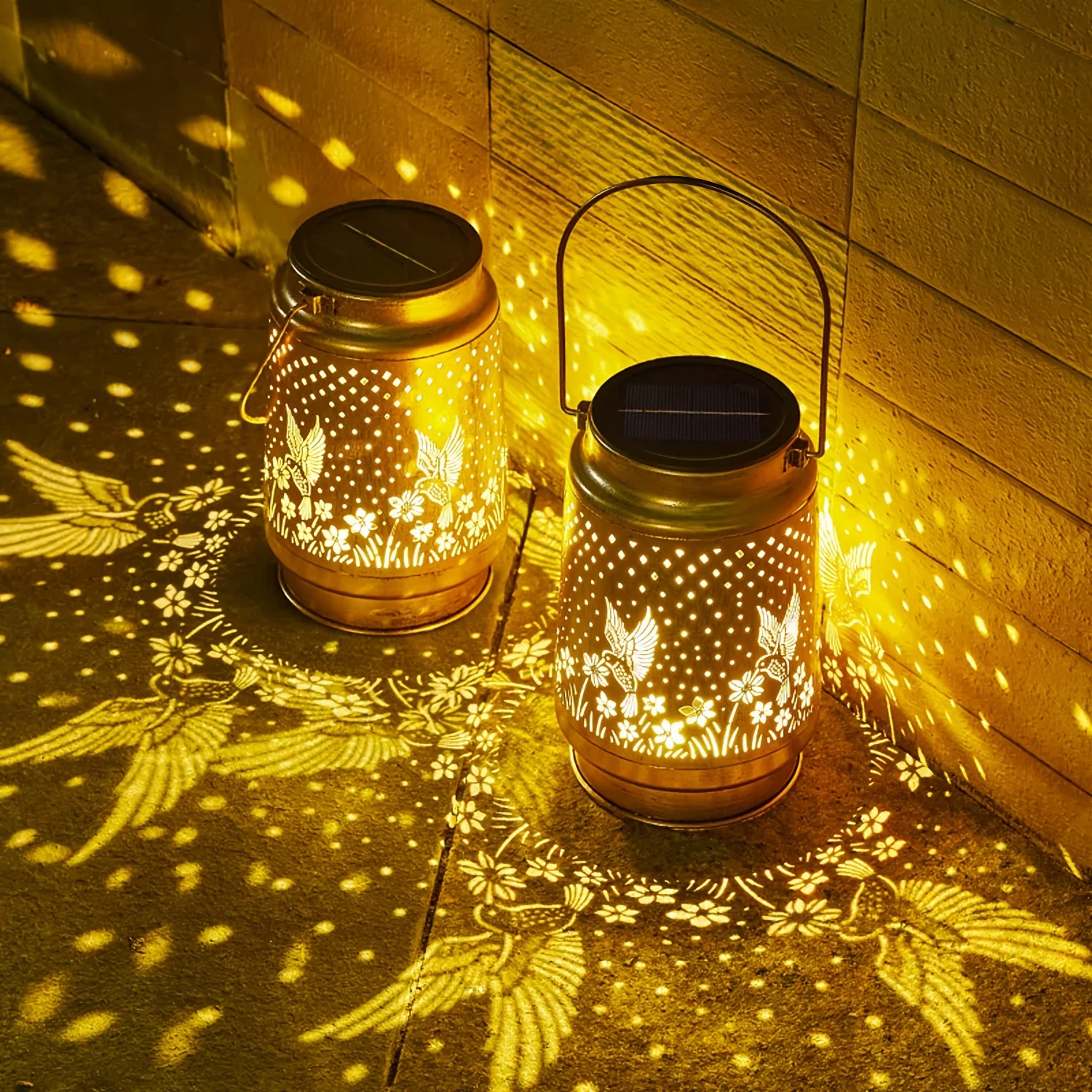 

1 шт., винтажные металлические солнечные фонари «Колибри», уличный садовый декоративный фонарь, прочный атмосферостойкий светодиодный светильник для дорожки