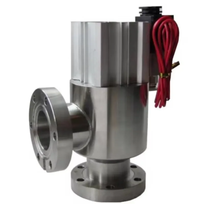 Professional Ultra-High Vacuum Angel Valve Manual KF NW Structure Stainless Steel