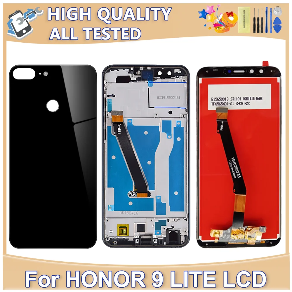 

5.65''For Huawei Honor 9 Lite LCD Display Touch Screen With Frame Digitizer Replacement For Honor 9 Lite LLD-L31 LCD Screen