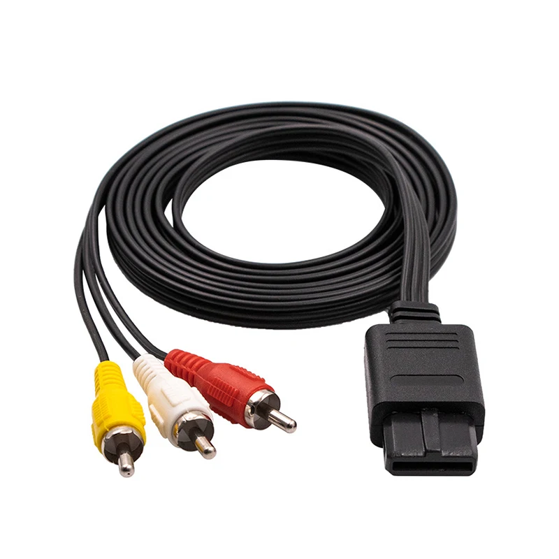 3RCA AV Audio Video Composite Cable, TV Cord Compatible with N64, GameCube, SNES Game Console
