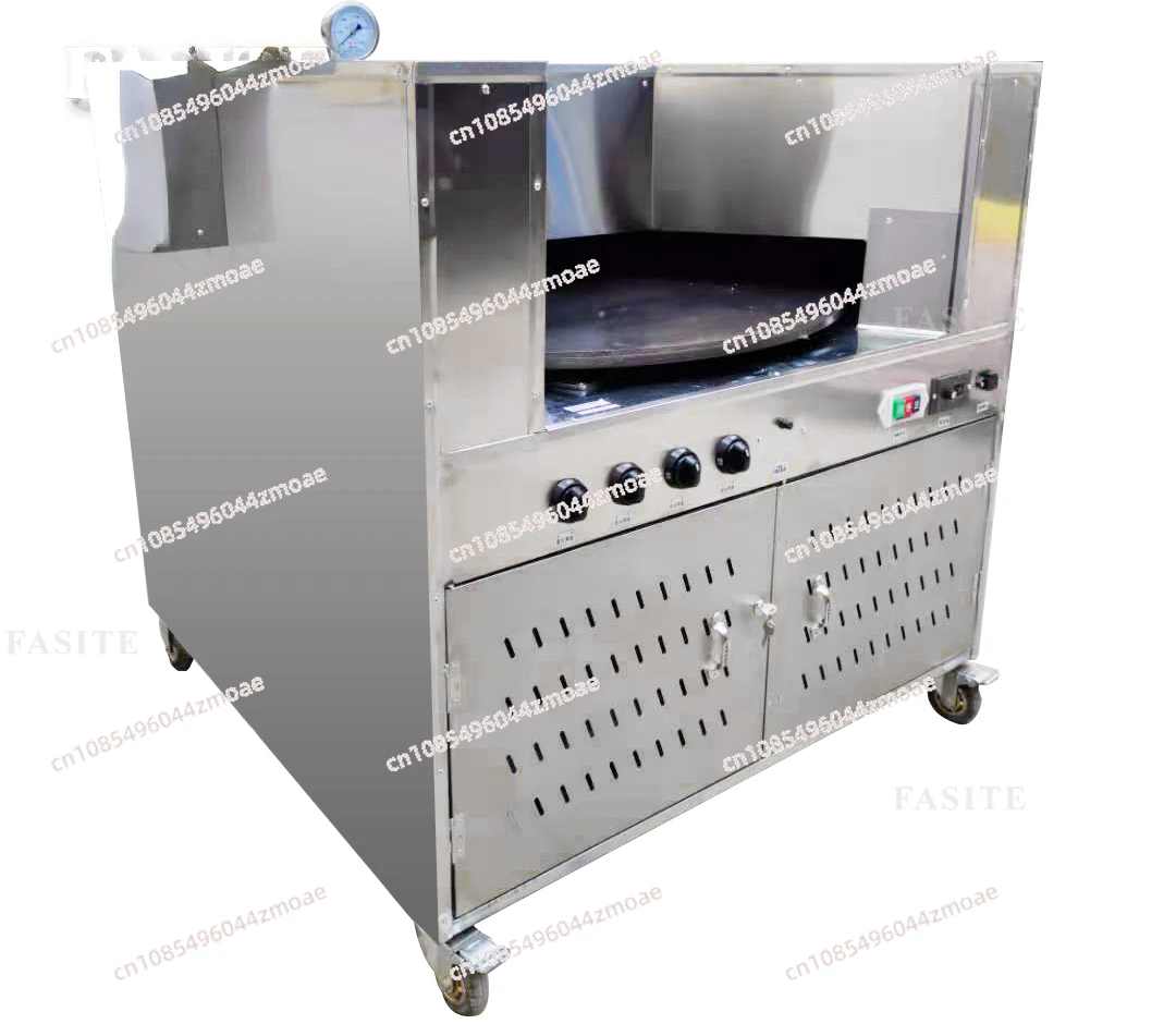 Commercial rotating flat naan bake making electric gas tandoor lebanese chapati arabic roti pita bread oven other snack machines