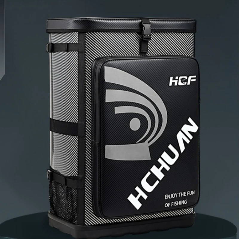 

Рюкзак для рыбалки с жестким корпусом, многофункциональная сумка-ведро для снастей, легкая портативная сумка-рюкзак для рыболовного кресла