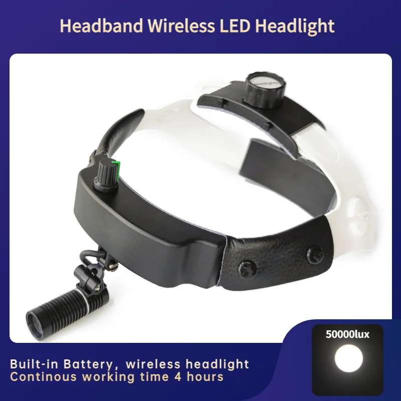 

LED headlight for Dental Loupes ENT Medical High Intensity Headlamp Wireless Operation Build in Battery Helmet Lamp(TD-M08B-F)