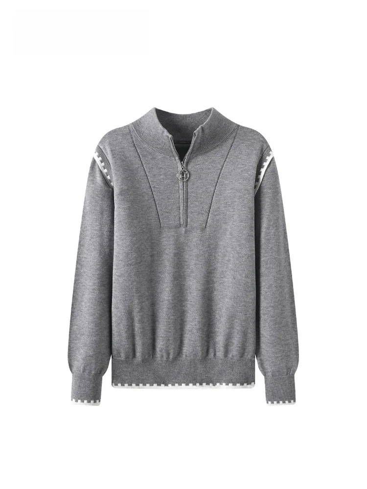 

CaraCLUB plus Size Knitwear Long Sve Casual Design Korean Sle Women's Autumn Winter Faionable Sweater f Open Collar