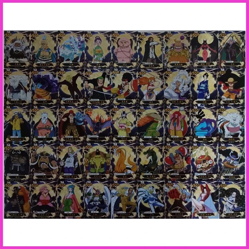 

Anime ONE PIECE Rare SSR Reflections Flash Cards Kaidou Kozuki Hiyori Law Robin Toys for boys Collectible Cards Birthday Gifts