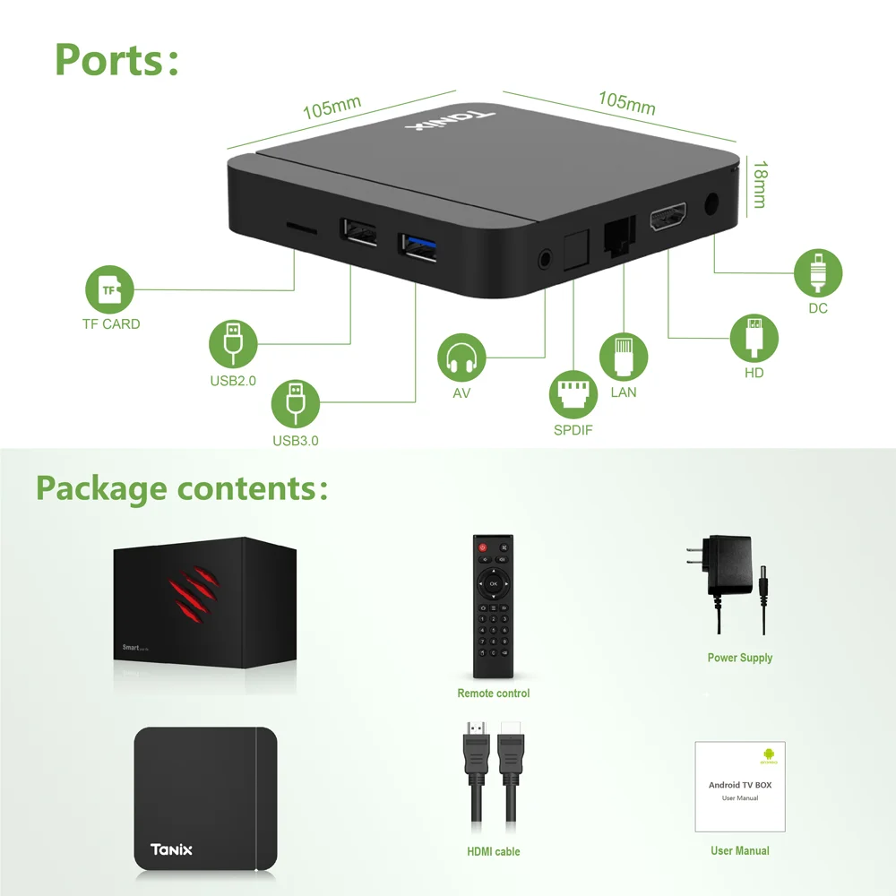 Tanix W2 Android 11 TV Box Amlogic S905W2 2G/16G AV1 BT TVBOX 2.4G&5G Dual Wifi 4K HD Set Top Box 4G 32/64GB مشغل الوسائط #5