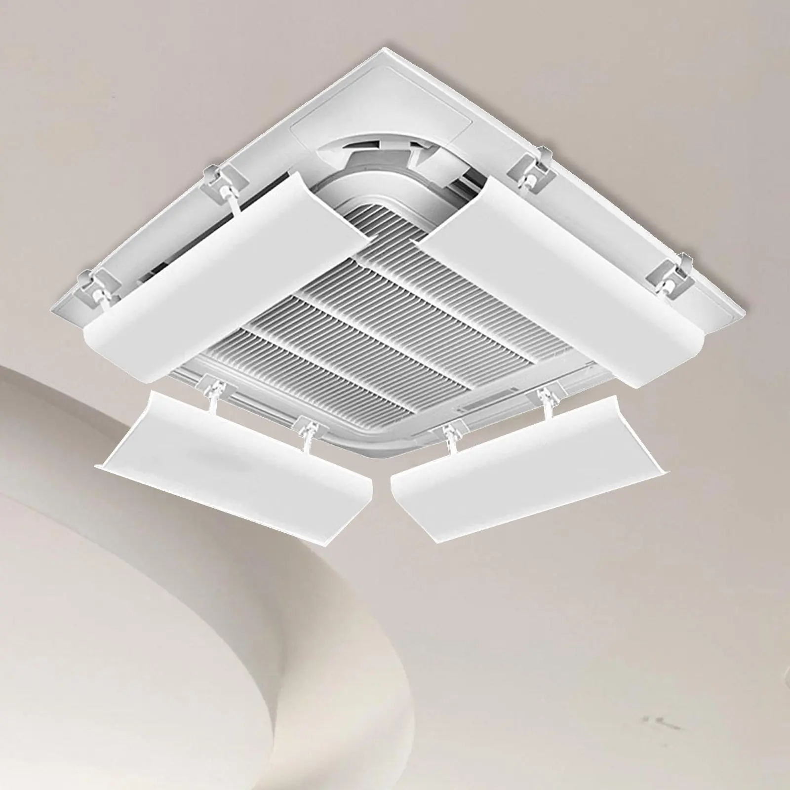 Central Air Conditioning Windshield Adjustable Air Conditioner Deflector Easy Installation Airflow Redirector for Ceiling Vent