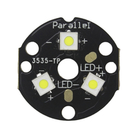 Triple SFT25R LEDs 7000K 6500K 5700K 5000K SMD 3535 LED Emitter on 20mm DTP Copper MCPCB Parallel with LENs