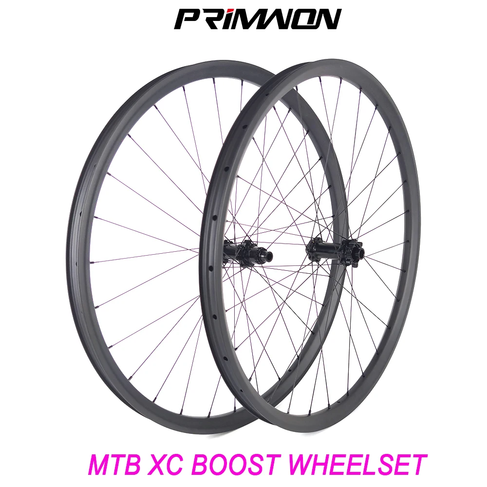 29ER MTB Bike Boost Ratchet Hub Wheelset 25/30mm Depth 30/33/35mm Width XC Tubeless Bicycle Wheels Symmetry Asymmetry HG XD MS