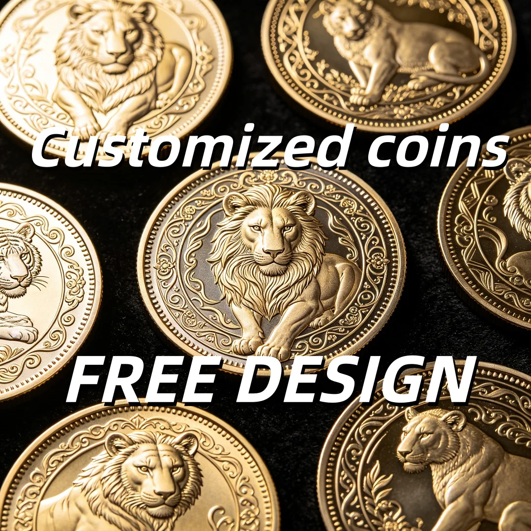 Custom Metal Commemorative Coin Gold Silver Plated Collectible Souvenir Coin for Collection Gift Home Decor