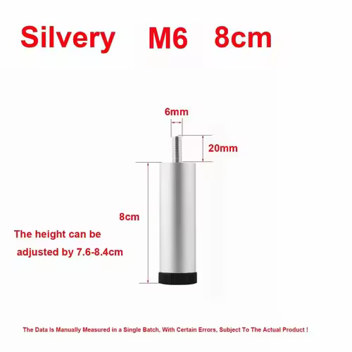 M6 Furniture Height Increasing Foot Pads Washing Machines Refrigerators Shock-Absorbing Adjustable Support Legs - Image 7