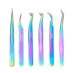 VETUS Original New CTS Series Colorful Tweezers for Eyelash Extensions Stainless Steel Hyper Fine Tip Anti Static ESD Tweezers