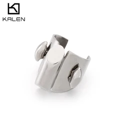 New Cool Punk Ring Geometry Irregular Polish Multilayer Cross Twist Metal Open Ring for Women Girls Party Jewelry
