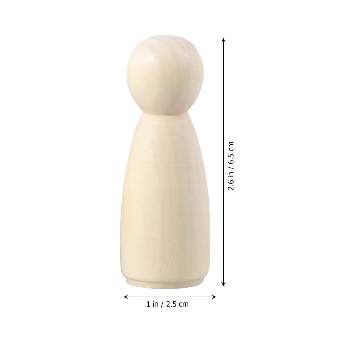 20Pcs Wooden Girl Shape Small Figures Kids DIY Painting Graffiti Handcraft Creativity Imagination Learning Puppets