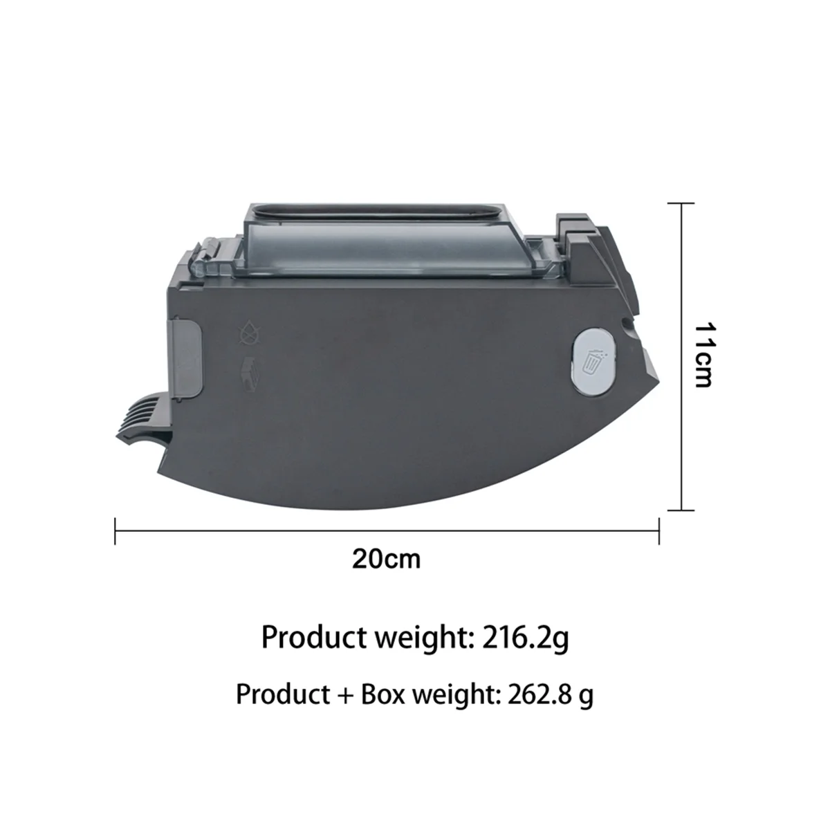 Dust box parts Suitable for Sweeping Robot Accessories I7 I7+ E5 E6 I3 I5 Filter Dust Box Trash Box Trash Can