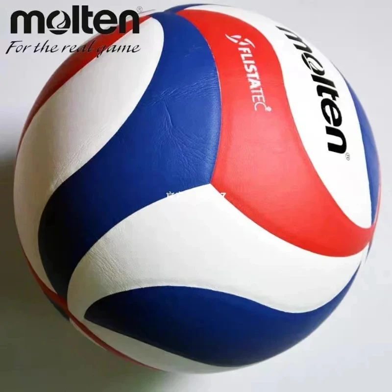 Molten Professional Competition Volleyball, Hard Row, Wear-Resistant, Indoor and Outdoor Training, Size 5 PU, NCAA 5000