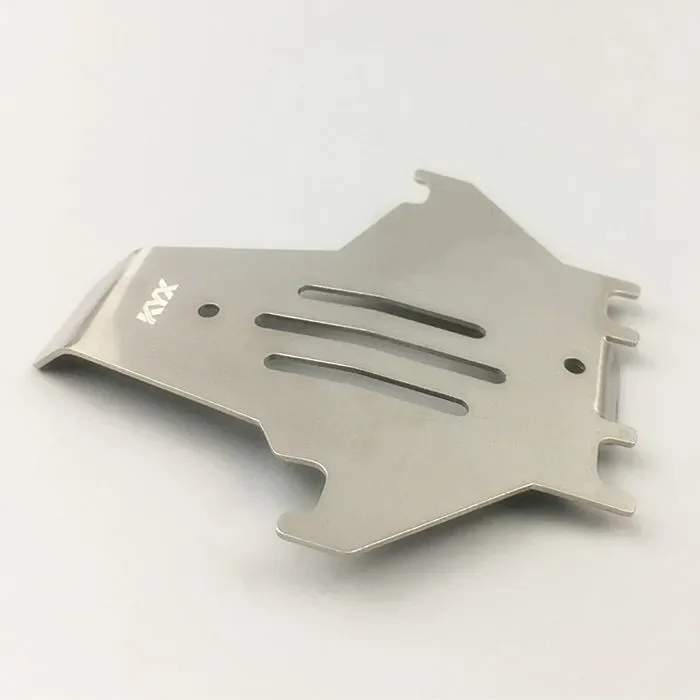 KYX Racing Stainless Steel Frame Protector Skid Plate Chassis Guard Axle Protective Plate for 1/10 RC Crawler Traxxas TRX4 TRX6