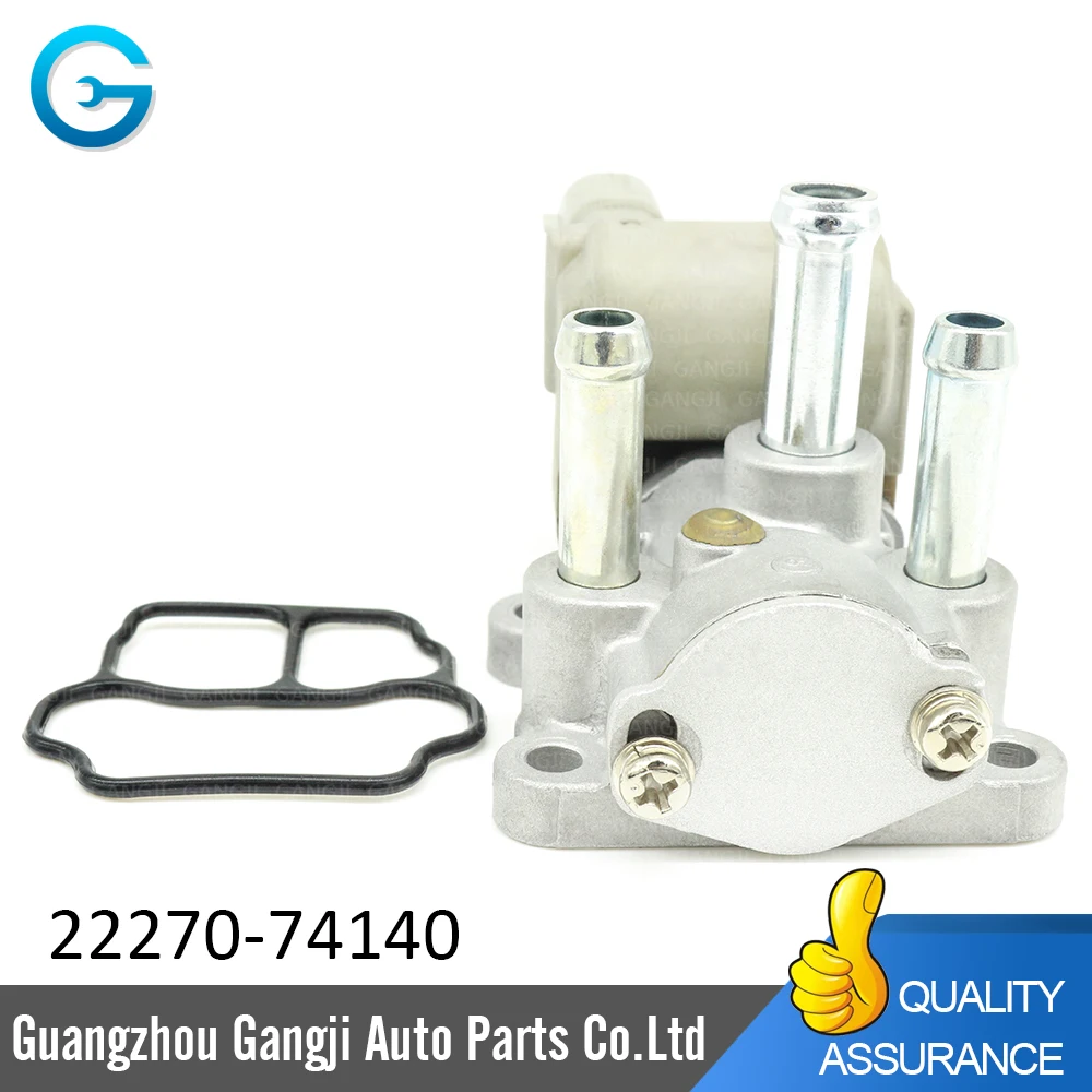 22270-74140 2227074140 วาล์วควบคุมอากาศความเร็วเดินเบาเดิมสำหรับโตโยต้า RAV4 2.0L 1996-2000