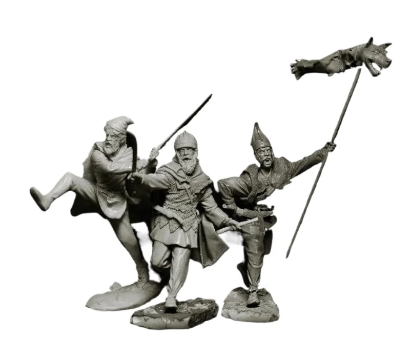 1/24 Scale 75mm Die-Cast Resin Figure Model Kit Battles of Ancient Dacian Miniature Toys Unassembled Unpainted DIY Diorama