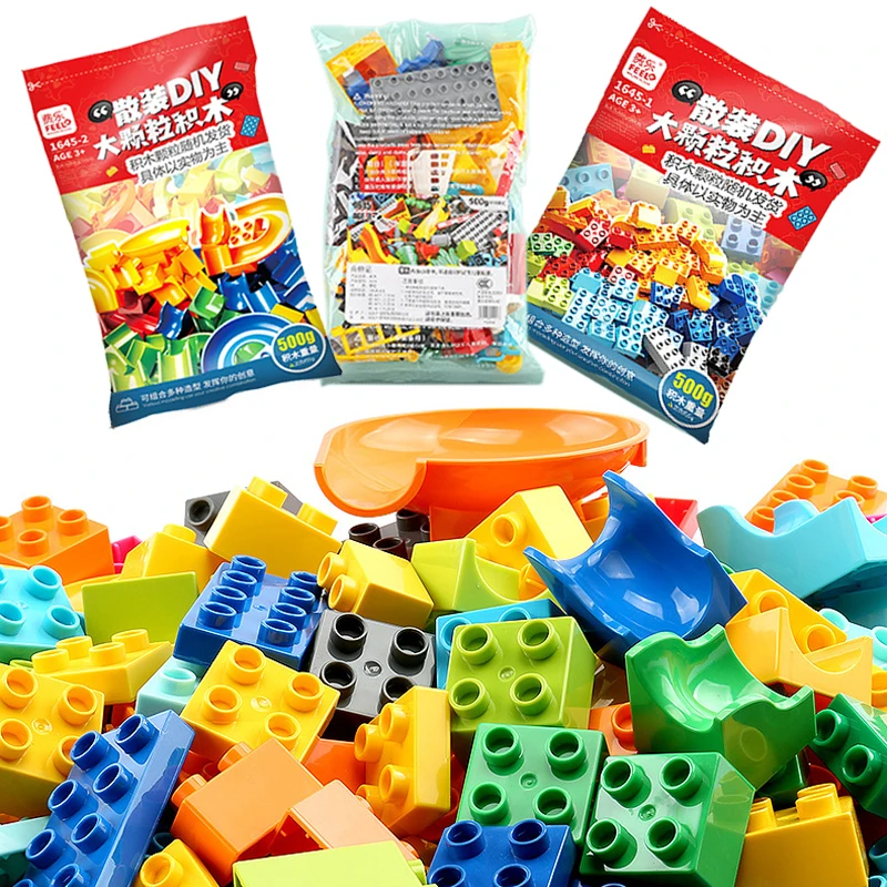 Bulk Big Particle Building Block Accessories Animal House DIY Assembled Bricks Children 3-6 Years Old Educational Toys And Gifts