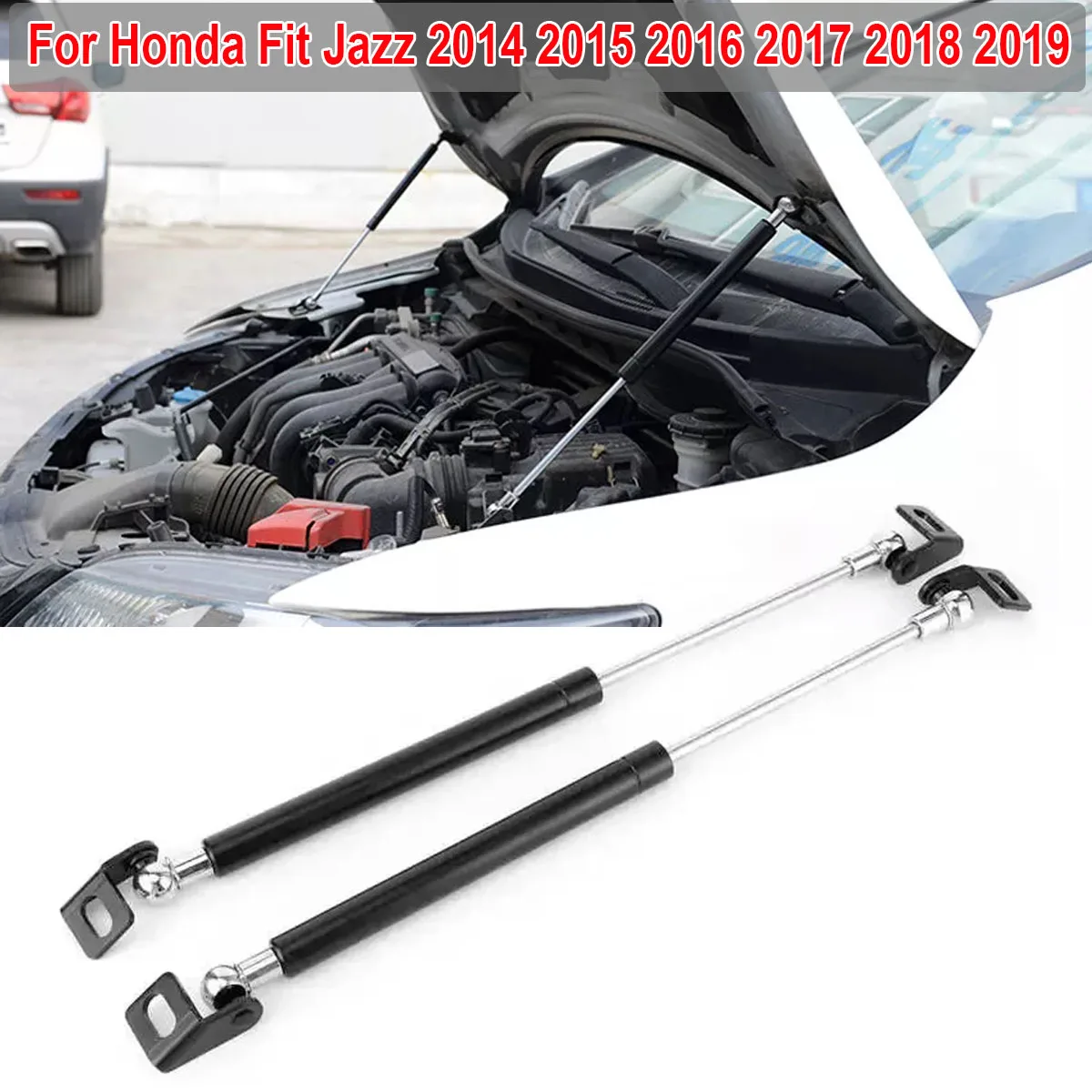 For Honda Fit Jazz 2014 2015 2016 2017 2018 2019 Front Hood Lift Support Rod Gas Strut Car Accessories Aluminum Alloy