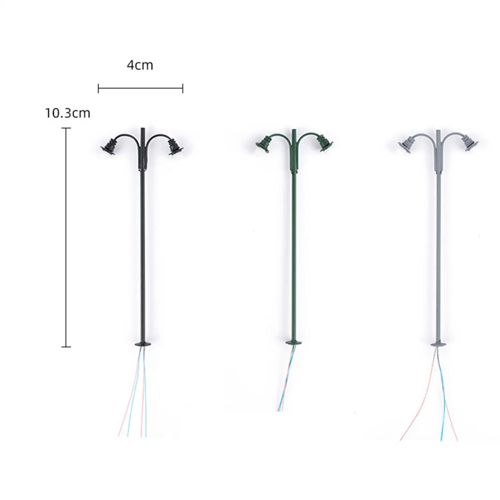 Scale Buildings Lights Miniature LED Street Lamp Model 1 87 Mini Houses DIY Kit for Garden Railway Decor