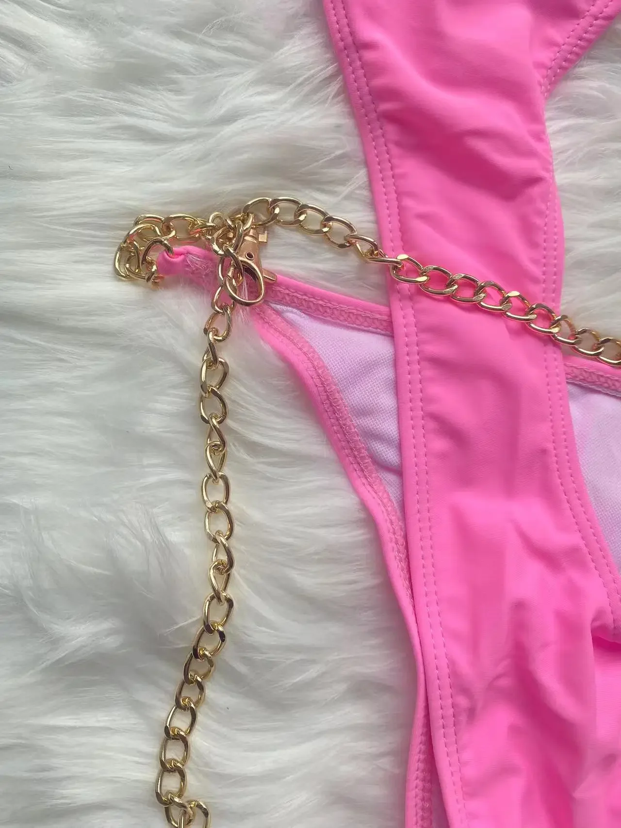 Maillot de bain une pièce, sexy, en métal, pour femmes, monokini, échancré, vêtements de plage