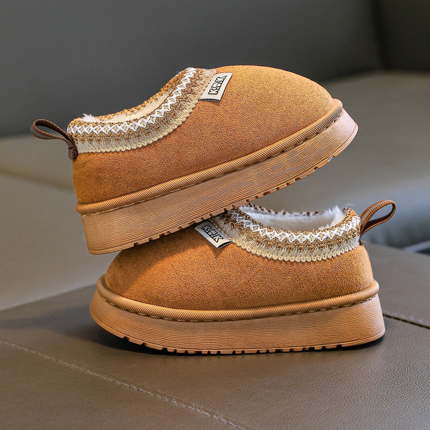 حقيبة وشباشب للأطفال للخريف والشتاء بأسلوب بسيط جديد للأولاد والبنات في المنزل، حقيبة للطلاب داخلية وخارجية