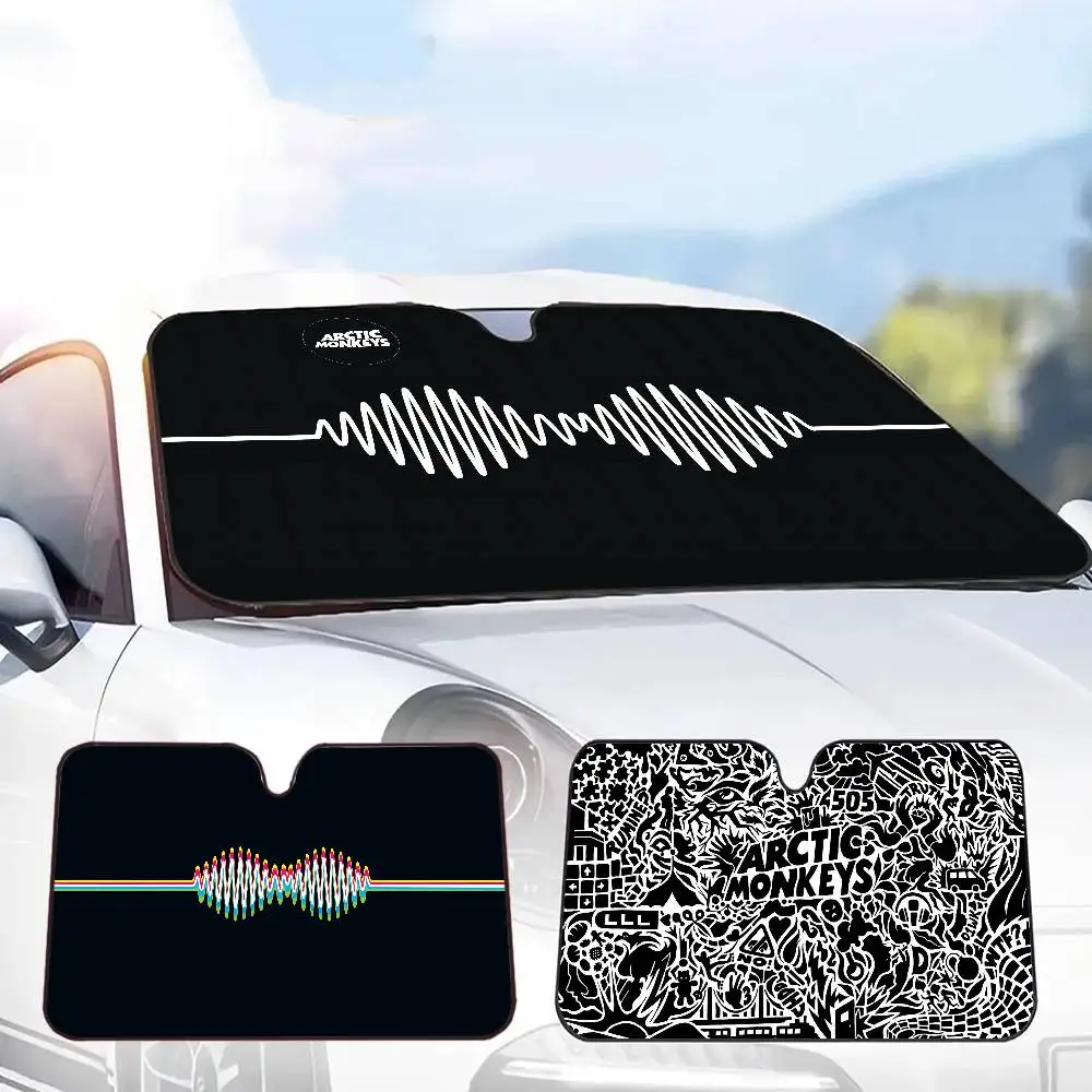 Band A-ArCTiC M-MoNKeYS-S Car Window Sun Shade Windshield Anti-UV Protection Front Rear Windshield Block Cover Visor Accessories