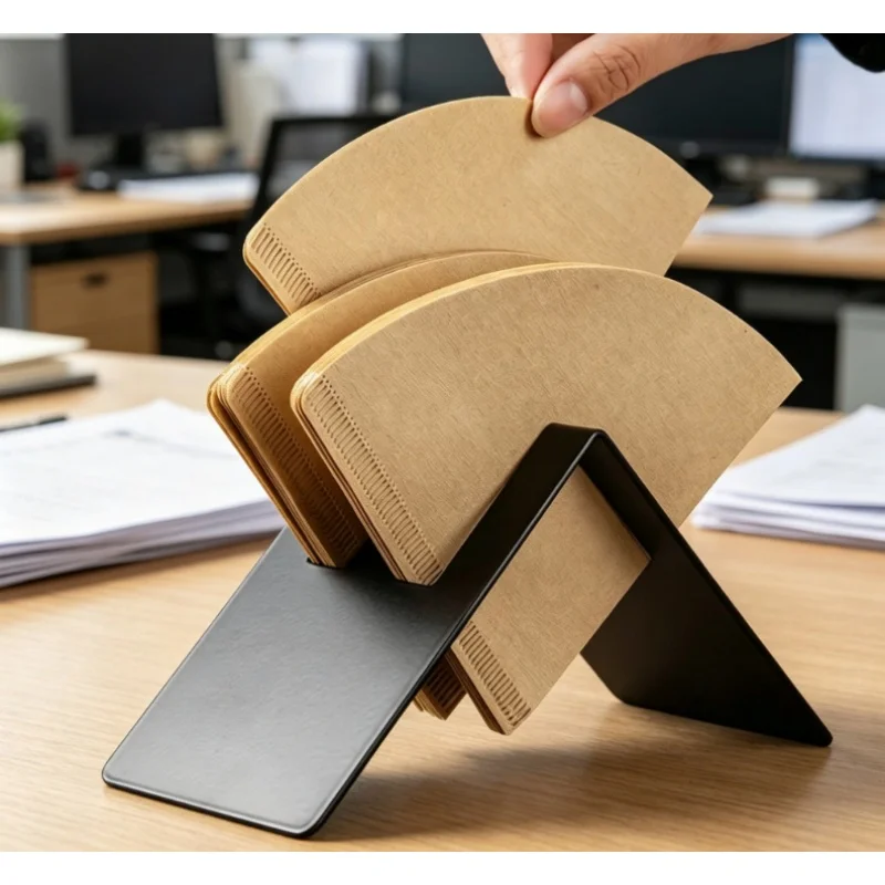 1Pc Coffee Filter Holder Coffee Paper Storage Rack Filter Paper Holder Coffee Accessories For Conical Fan-Shaped Filter Paper