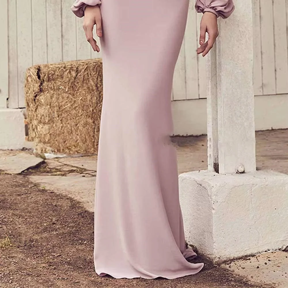 تخصيص رائعة طويلة الأكمام حورية البحر مساء اللباس الساحرة Ruched فساتين لحضور الحفلات الموسيقية الزنانير الدانتيل زين حزب ثوب Fساتين Sher