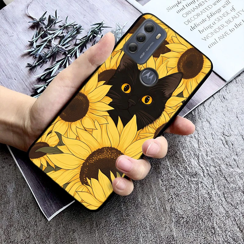 

Cute Cat Cartoon Phone Case For Motorola Moto G85 G55 G05 G14 G75 G31 G50 G10 G20 G30 G60 G13 G32 G84 G54 G53 G72 G24 Power