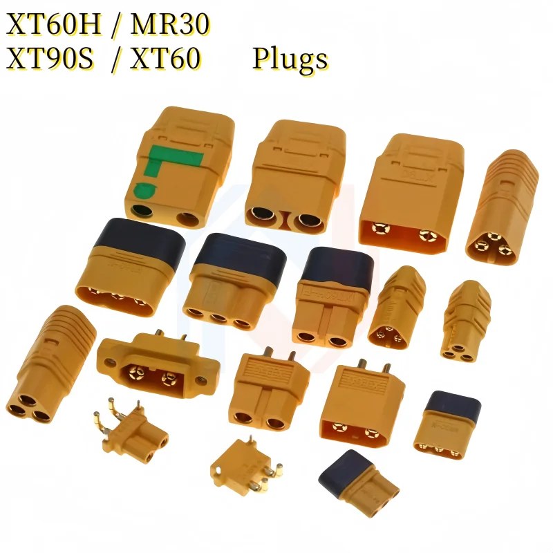 1PCS/lot XT60H/MR30 Model Aircraft T Plug XT90S Connector XT60 Plug, Male and Female Plug, Lithium Battery Socket