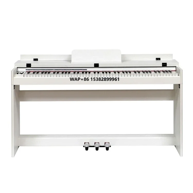 

HUASHENG 88 Keys Digital Piano 3 Pedal 128 Polyphony Black White Piano Music Keyboard Instruments for Professional Beginner