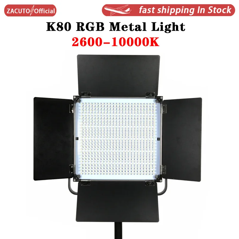 

Pixel K80 RGB LED Video Light 2600-10000K Professional LED Dimmable Video Panel Lighting Light for Studio YouTube Photography