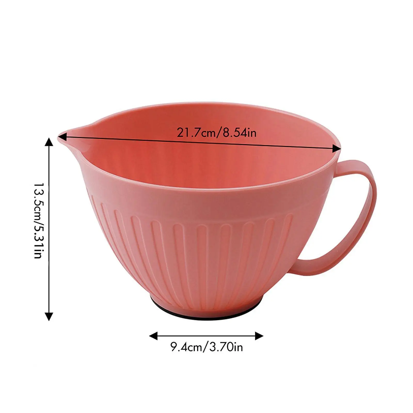 وعاء خلط مع صنبور وعاء سلطة بمقبض طويل للوجبات الخفيفة والحلوى والمطبخ