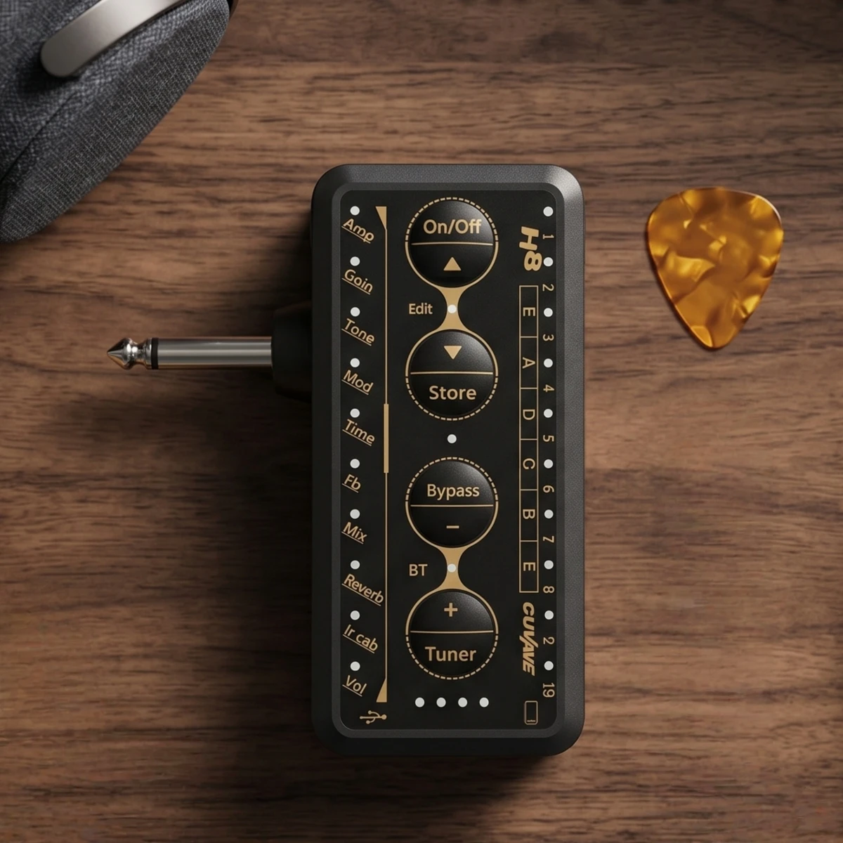

M-VAVE H8 Mini Guitar Amp Wireless Combo Amplifier with Delay/Reverb Effects Rechargeable Battery for Electric Bass and Guitar
