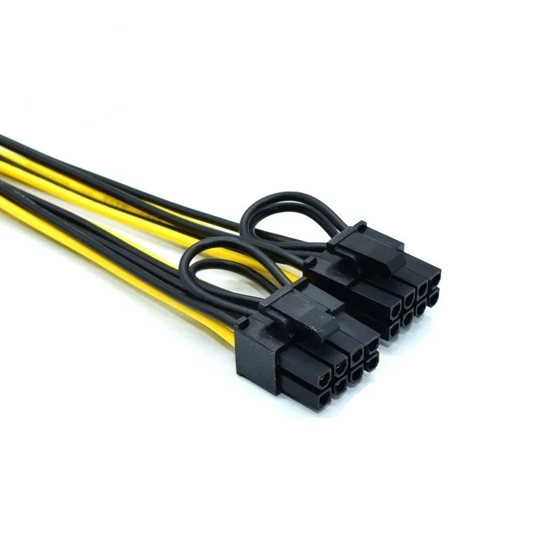 Cable de alimentación Cable Dual 8 pines PCI Express a 2 X PCIE 8 (6 + 2) pines placa base tarjeta de vídeo gráfica PCI GPU VGA Splitter Hub