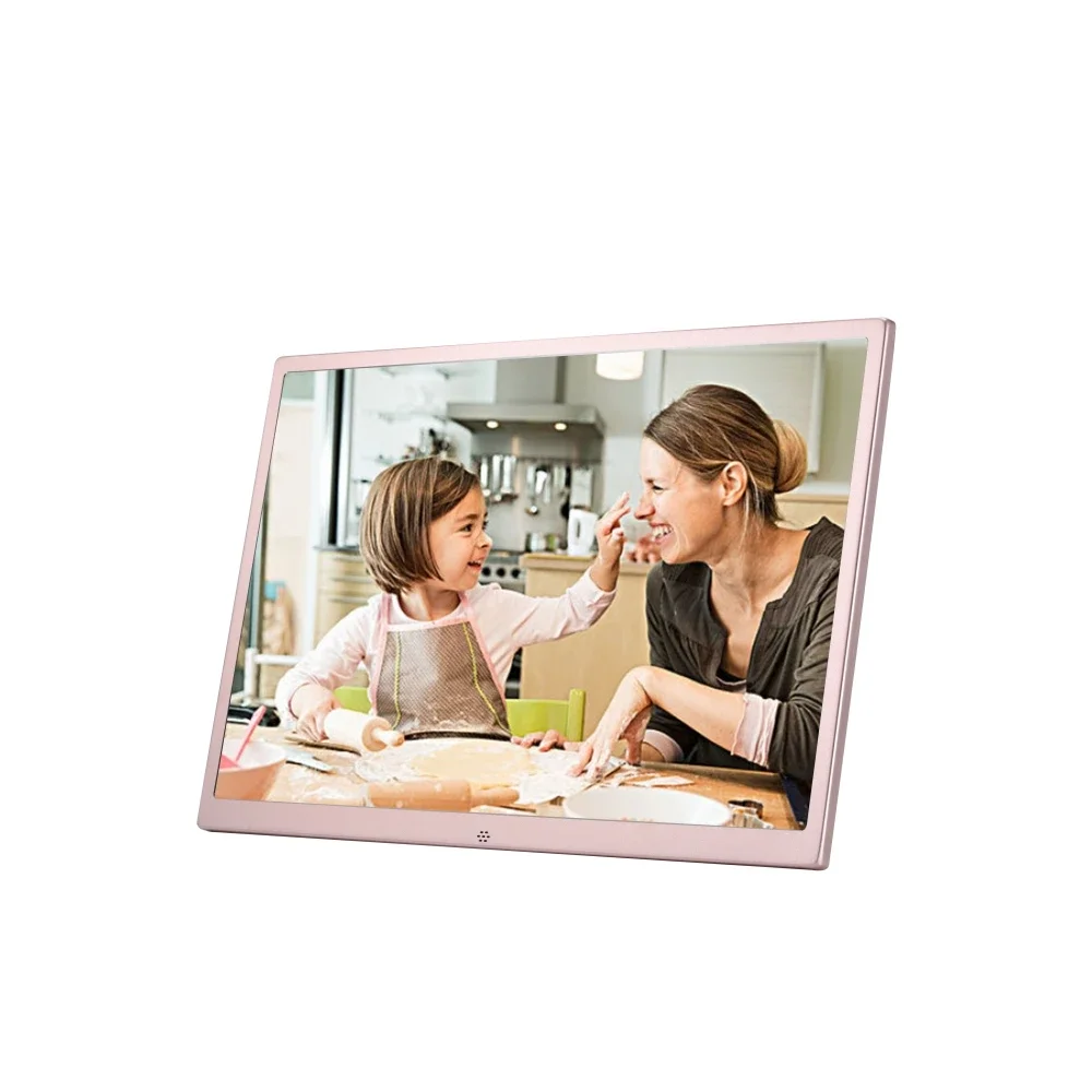 Best HD 17 Inch Aluminum Metals Digital Photo Frame LED 16:9 17 Inch Resolution 1440*900 17 Inch Digital Photo Frames