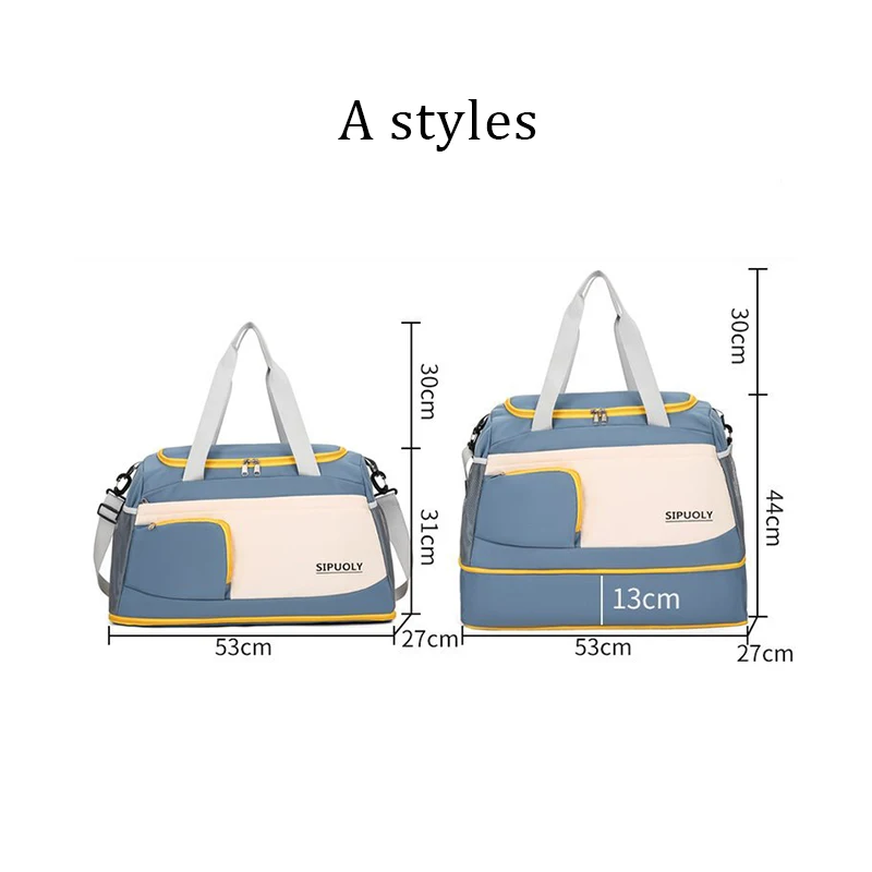 Large Capacity Travel Bag Sports Yoga Bag Collapsible trolley case Lightweight Waterproof Portable Shoulder Woman Fashion