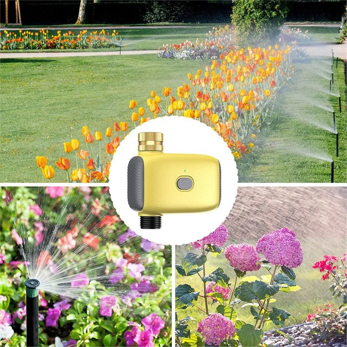 reveal Single-Channel Zigbee Smart Watering Device, Automatic Irrigation Timer Waterproof Timing Irrigation Automatic Watering
