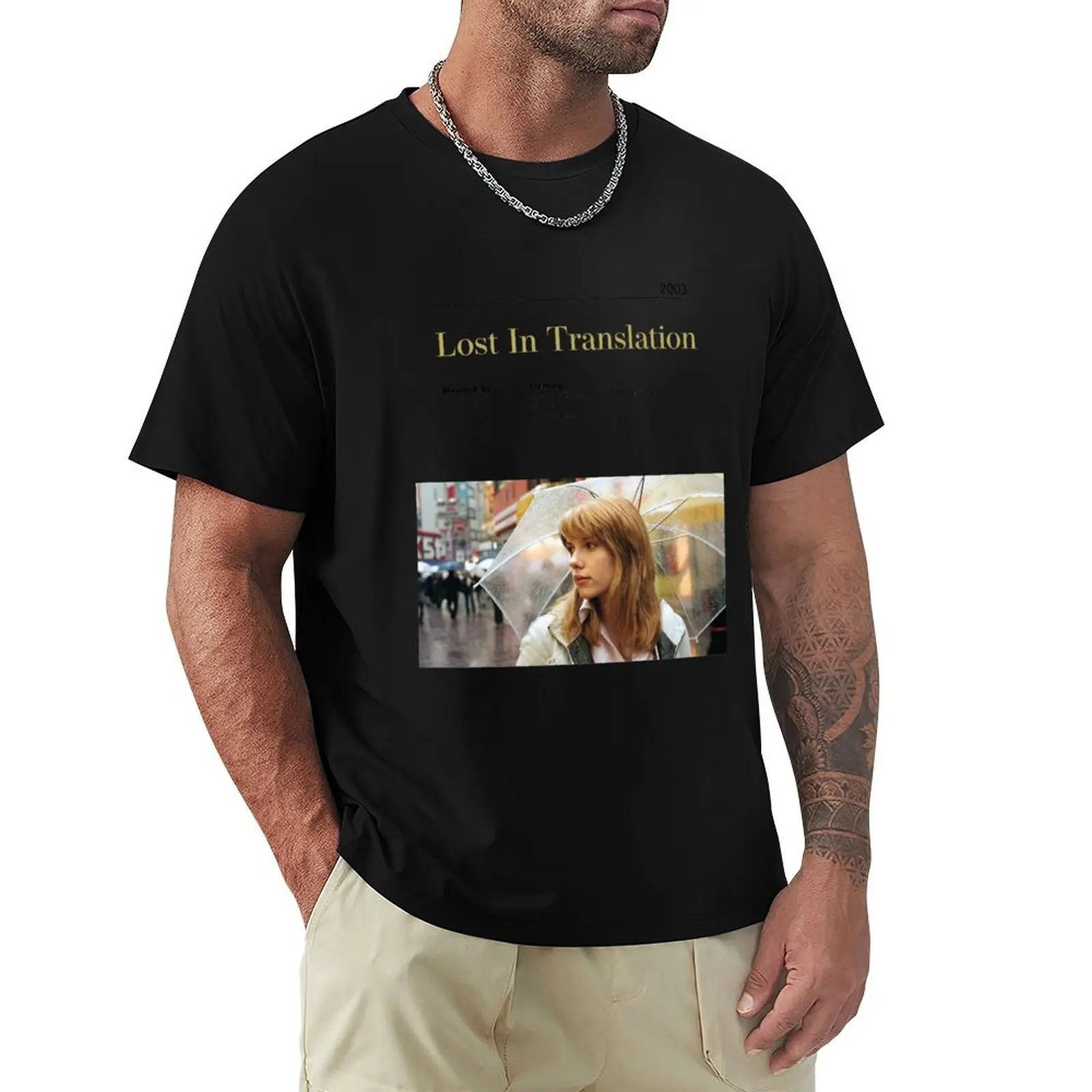 

Lost In Translation Alternative Minimalist Movie Poster Sofia Coppola T-Shirt Sporty Casual Quick Dry T-Shirt