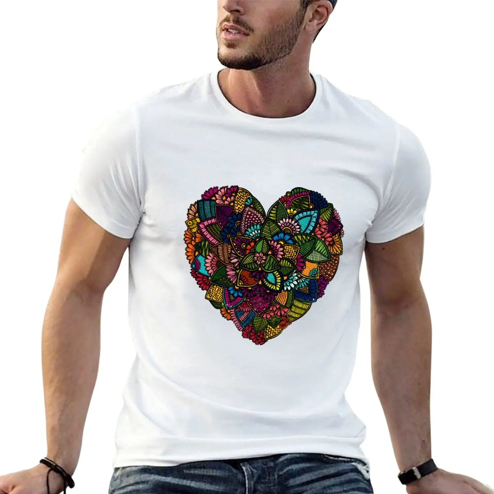 

T-Shirt shirt shirts t Floral t Heart Zendoodle man funny graphic man